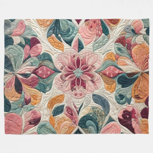 Couverture Polaire Conception abstraite composée (Devant (Horizontal))