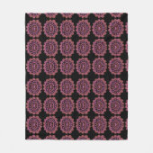 Couverture Polaire Conception Abstraite de Motif Mandala Floral (Devant)
