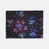 Couverture Polaire Conception Abstraite des fleurs fractales. (Devant (Horizontal))