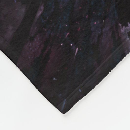 Couverture Polaire Conception Abstraite des fleurs fractales. (Coin)