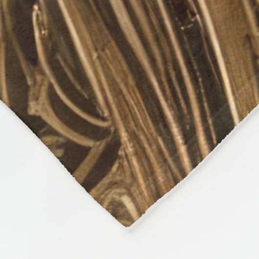 Couverture Polaire Conception abstraite en or doré (Coin)