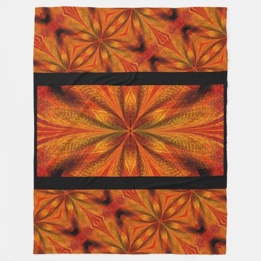 Couverture Polaire Conception Abstraite et dynamique de la jonquille  (Devant)