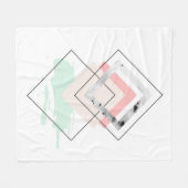 Couverture Polaire Conception abstraite géométrique (Devant (Horizontal))