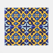 Couverture Polaire Conception Abstraite Géométrique Colorée (Devant (Horizontal))