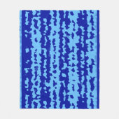 Couverture Polaire Conception Abstraite Irrégulière Bleu Cyan  (Devant)