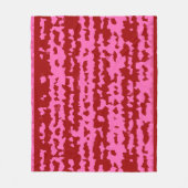 Couverture Polaire Conception Abstraite Irrégulière Rose Marron Rouge (Devant)
