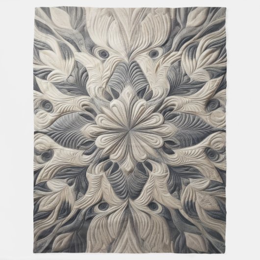 Couverture Polaire Conception Abstraite Matelassée (Devant)