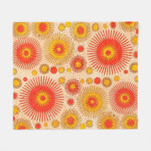 Couverture Polaire Conception abstraite moderne et attrayante avec fl (Devant (Horizontal))