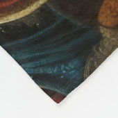 Couverture Polaire Conception abstraite Rouge Bleu Or Vert (Coin)