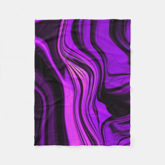 Couverture Polaire Conception abstraite violette (Devant)