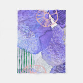 Couverture Polaire Conception abstraite violette (Devant)