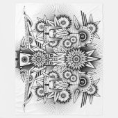 Couverture Polaire Conception artistique tribale (Devant)