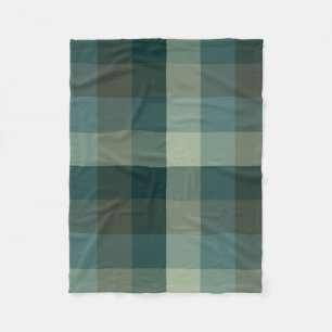 Couverture Polaire Conception carreaux vichy vert