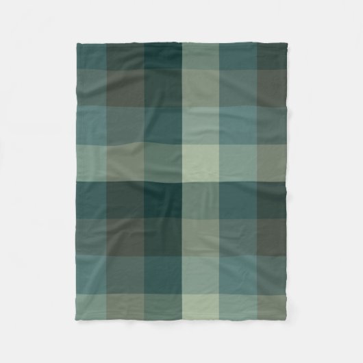 Couverture Polaire Conception carreaux vichy vert (Devant)