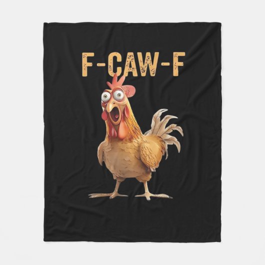 Couverture Polaire Conception Classique de Blague de Poulet Criant Dr (Devant)