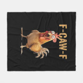 Couverture Polaire Conception Classique de Blague de Poulet Criant Dr (Devant (Horizontal))