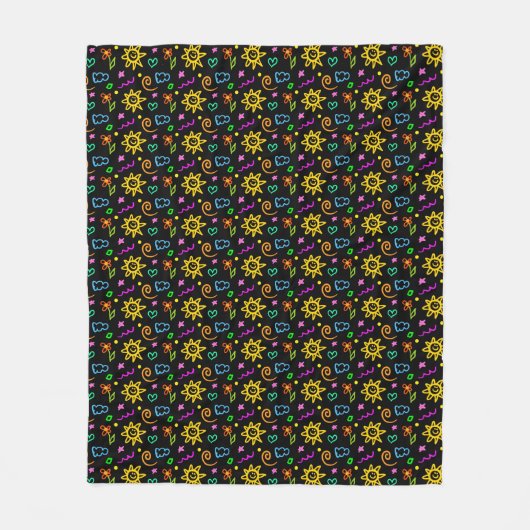 Couverture Polaire Conception colorée d'arrière - plan pour des (Devant)