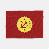 Couverture Polaire Conception communiste d'insigne de CCCP (Devant (Horizontal))