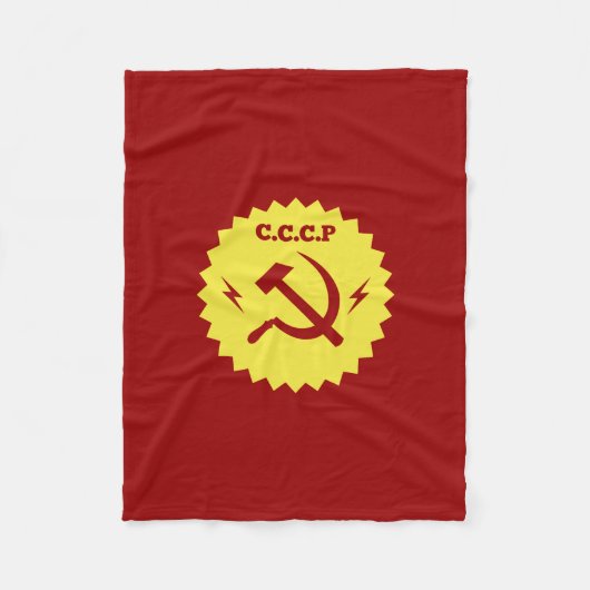 Couverture Polaire Conception communiste d'insigne de CCCP (Devant)