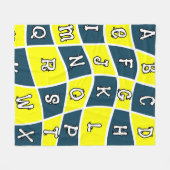 Couverture Polaire Conception d'alphabet pour enfants conception d'ab (Devant (Horizontal))