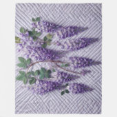 Couverture Polaire Conception de bactéries violettes (Devant)