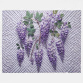 Couverture Polaire Conception de bactéries violettes (Devant (Horizontal))