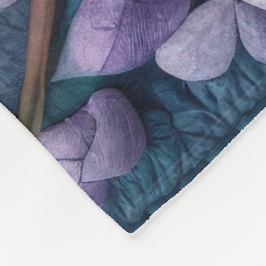 Couverture Polaire Conception de bactéries violettes (Coin)