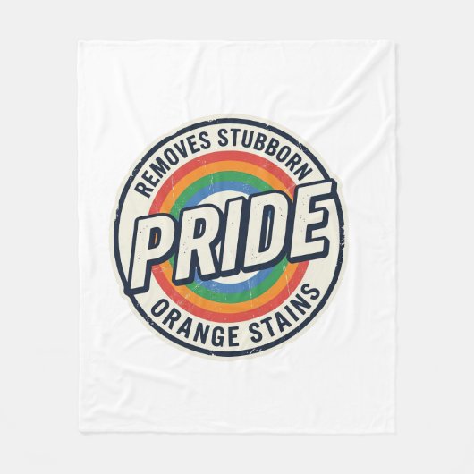 Couverture Polaire Conception de badge arc-en-ciel de protestation de (Devant)