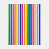 Couverture Polaire Conception de bandes verticales colorées (Devant)