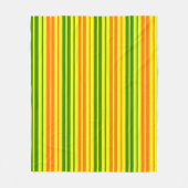 Couverture Polaire Conception de bandes verticales orange jaune vert (Devant)