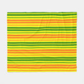 Couverture Polaire Conception de bandes verticales orange jaune vert (Devant (Horizontal))