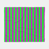 Couverture Polaire Conception de bandes violettes et vertes (Devant (Horizontal))