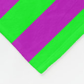 Couverture Polaire Conception de bandes violettes et vertes (Coin)