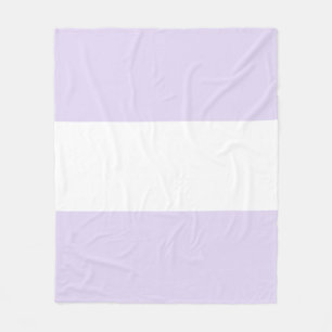 Couverture Polaire Conception de barre violet lilas doux et blanc