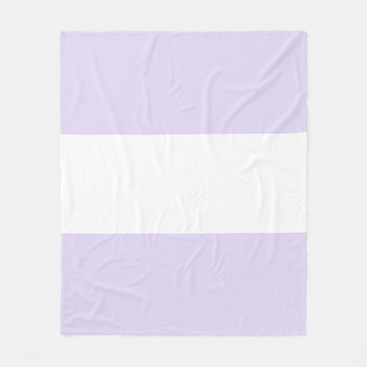 Couverture Polaire Conception de barre violet lilas doux et blanc (Devant)