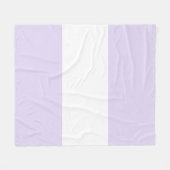 Couverture Polaire Conception de barre violet lilas doux et blanc (Devant (Horizontal))