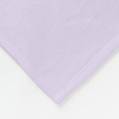 Couverture Polaire Conception de barre violet lilas doux et blanc (Coin)