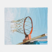 Couverture Polaire Conception de basket-ball (Devant (Horizontal))