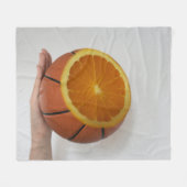 Couverture Polaire Conception de basket-ball cool (Devant (Horizontal))