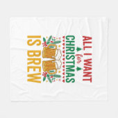 Couverture Polaire Conception de boisson de vacances Christmas Brew (Devant (Horizontal))