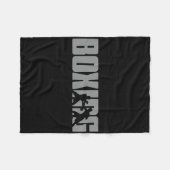 Couverture Polaire Conception De Boxe Pour Boxer - Boxe (Devant (Horizontal))