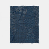 Couverture Polaire Conception de broderies de style Sashiko - (Devant)