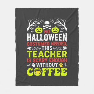 Couverture Polaire Conception de café assez effrayant pour Halloween