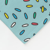 Couverture Polaire Conception de camion à crème glacée Nom personnali (Coin)