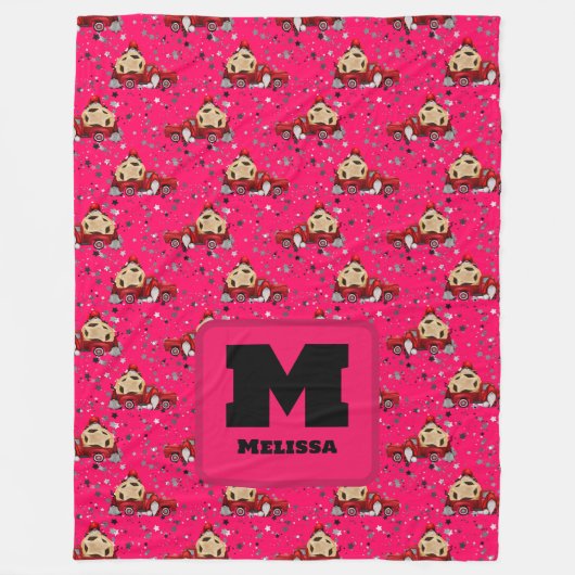 Couverture Polaire Conception de Camion Gnome & Pickup de Noël - vaca (Devant)