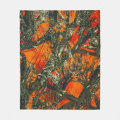 Couverture Polaire Conception de camouflage orange (Devant)