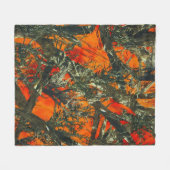 Couverture Polaire Conception de camouflage orange (Devant (Horizontal))