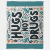 Couverture Polaire Conception de carreaux et non de drogues (Devant)