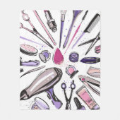 Couverture Polaire Conception de cercle de maquillage (Devant)