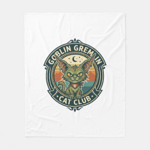 Couverture Polaire Conception de chat mignon de lutin gremlin - Gobel